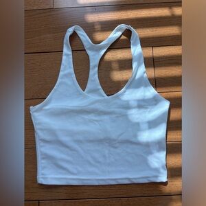 Amazon White Racerback Crop Tank